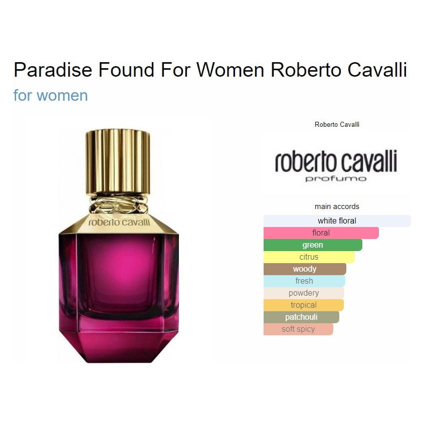 Roberto Cavalli: Paradise Found Eau De Parfum (Women) @ عطر – Bronze