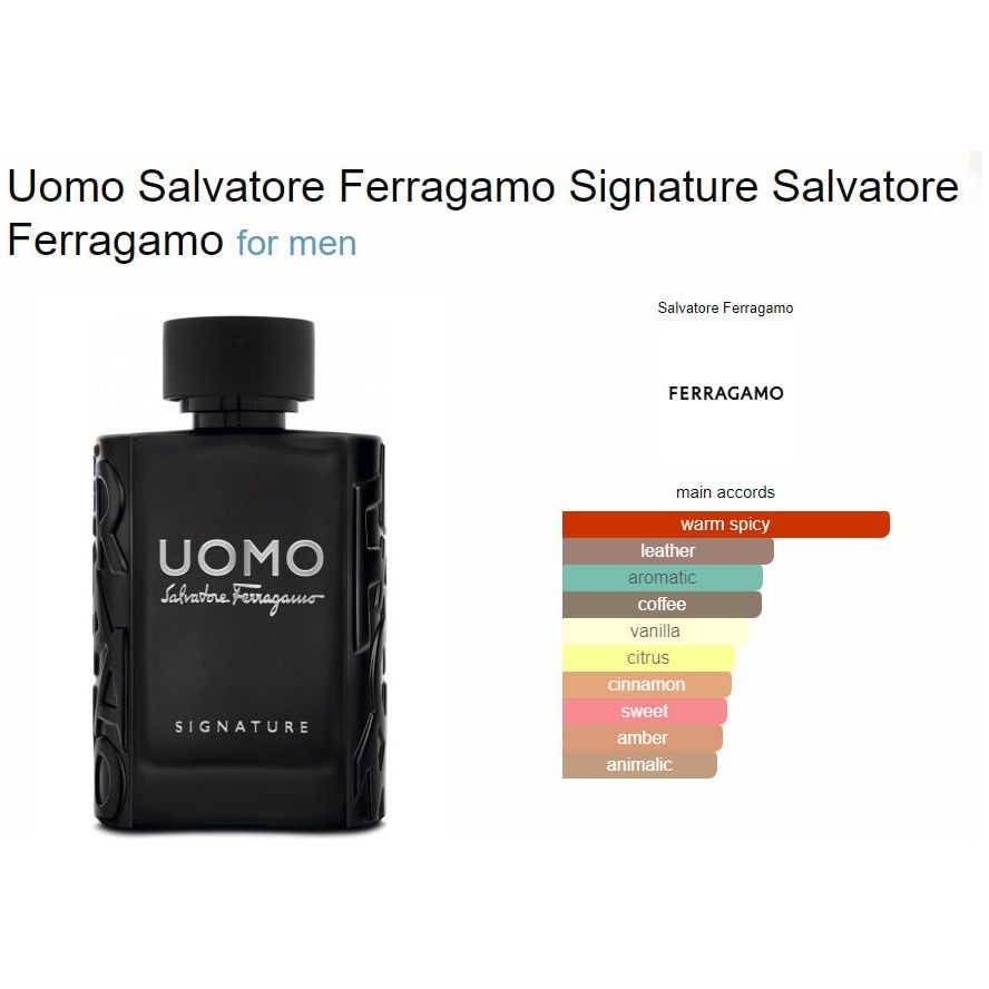 Signature Perfume Uomo Salvatore Ferragamo Signature Review
