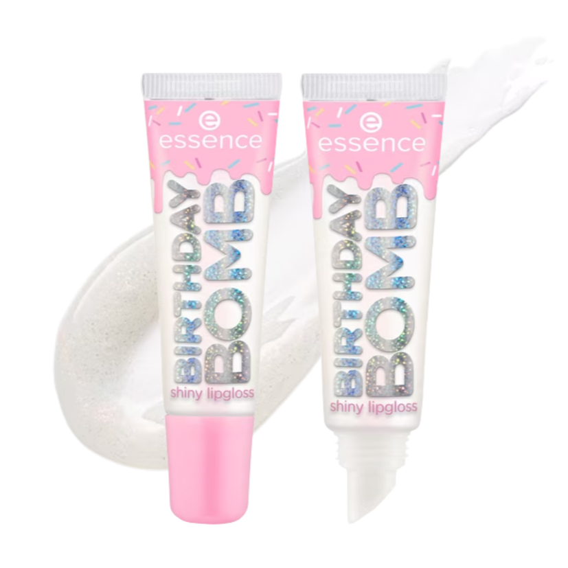 ESSENCE - BIRTHDAY BOMB shiny lipgloss