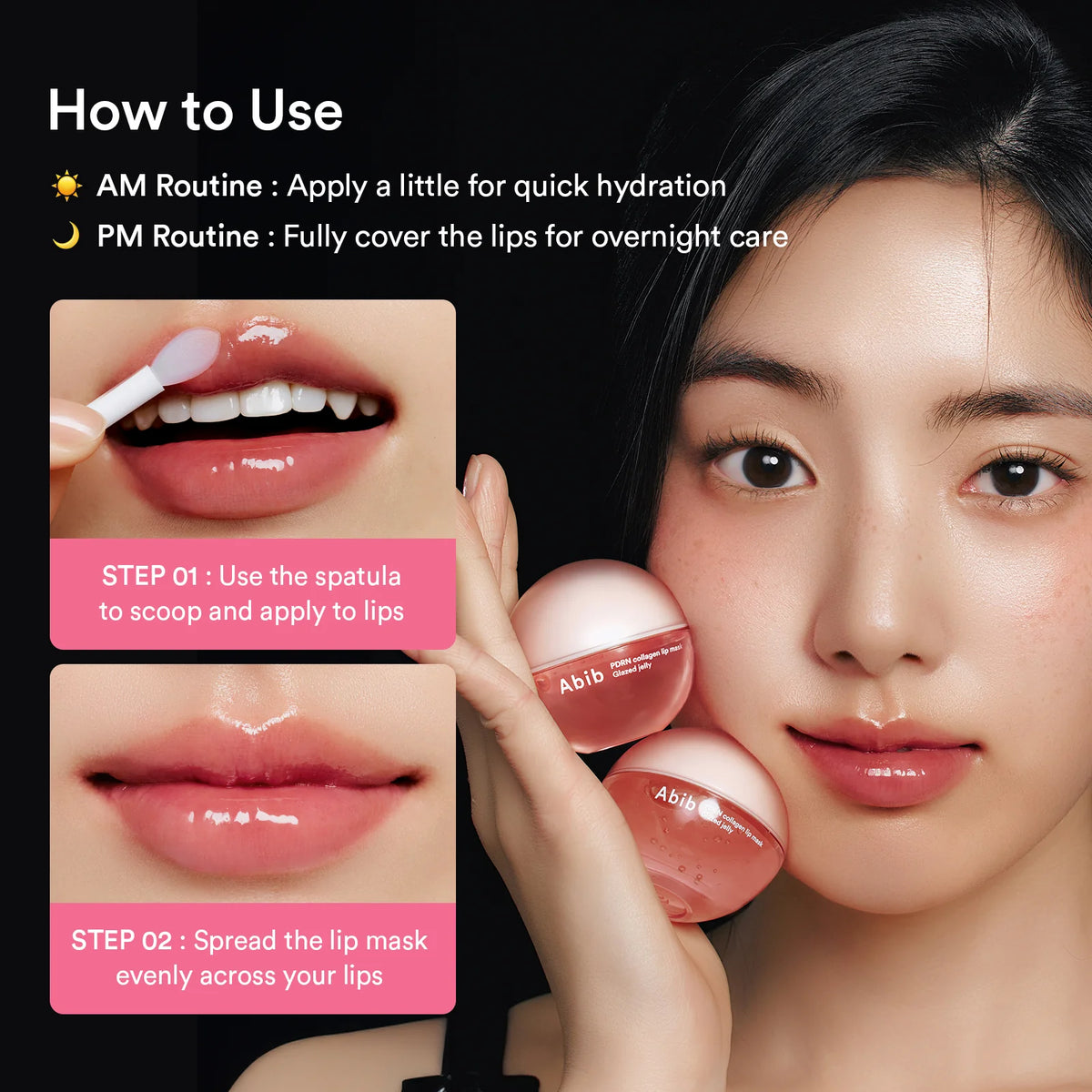 Abib - PDRN Collagen Lip Mask Glazed Jelly قناع شفاه
