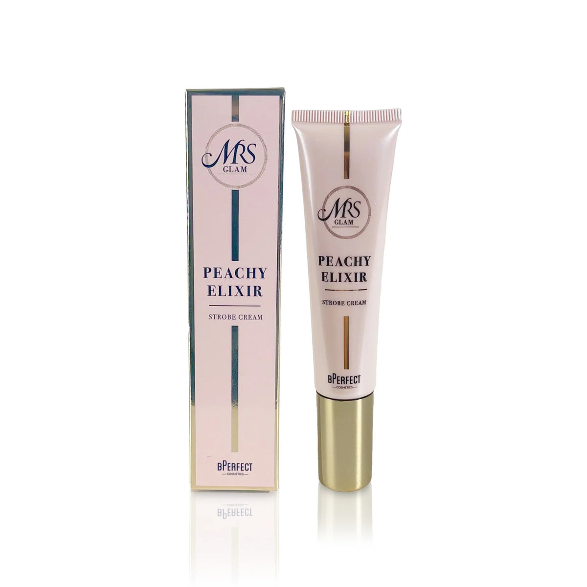 BPerfect Mrs Glam - Peachy Elixir Strobe Cream@ برايمر مرطب