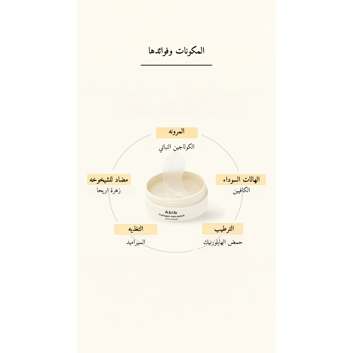 Abib - Collagen Eye Patch Jericho Rose Jelly لصقة العين