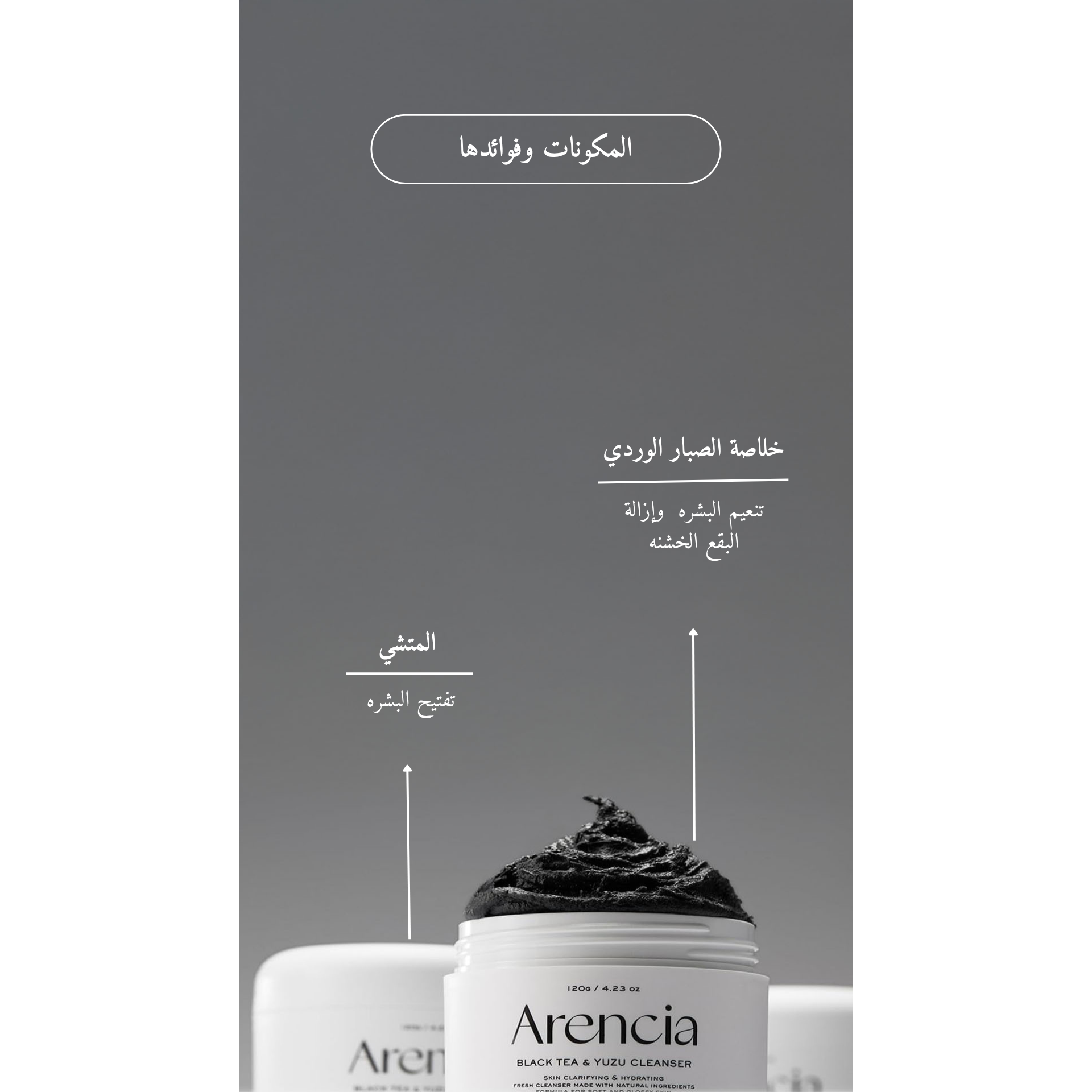 Arencia - Black Tea Rice Mochi Cleanser