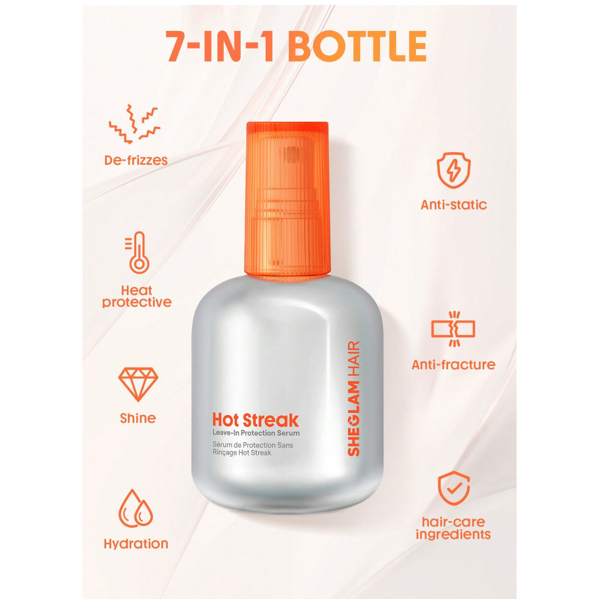 Protection Hot SHEGLAM - Hot Streak Leave-In Protection Serum – Bronze