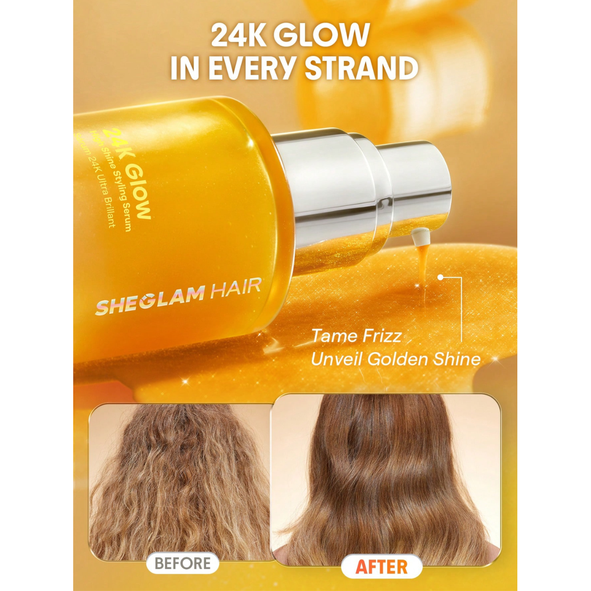 SHEGLAM -  24K Glow High Shine Styling Serum 50ml