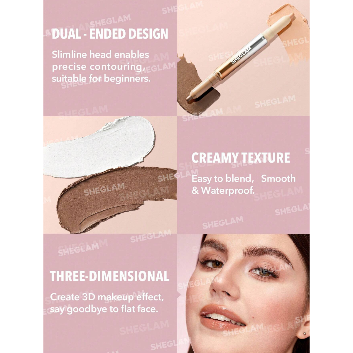 SHEGLAM - Fine Line 2-In-1 Nose Contour & Highlight Pen