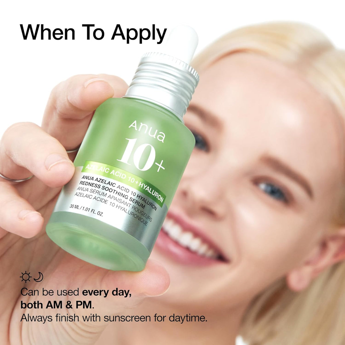 ANUA - Azelaic Acid 10 Hyaluron Redness Soothing Serum @ سيروم حمض الأزليك لتهدئة الإحمرار