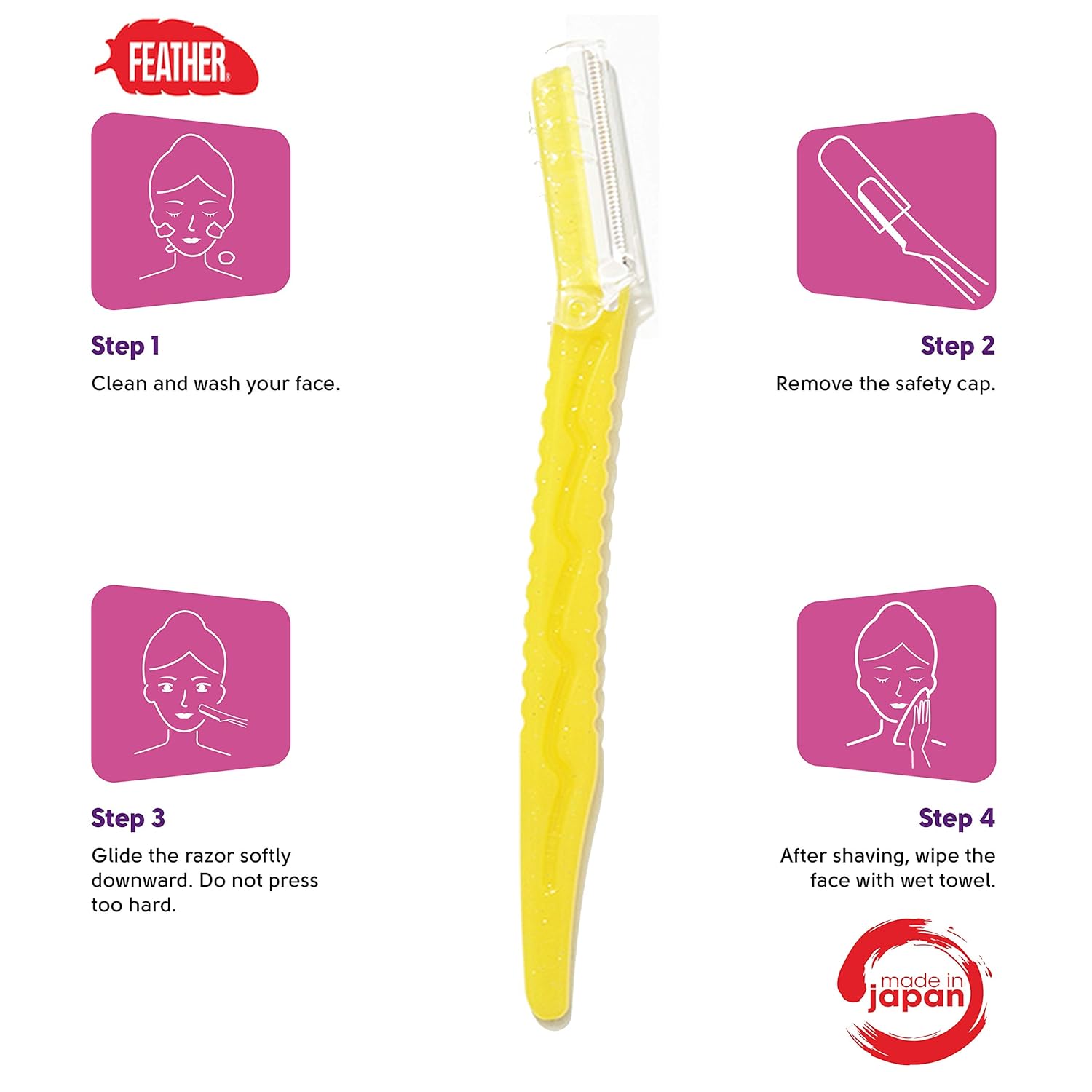 Feather - Piany Sensitive Skin Facial Razor  @ شفرة وجة