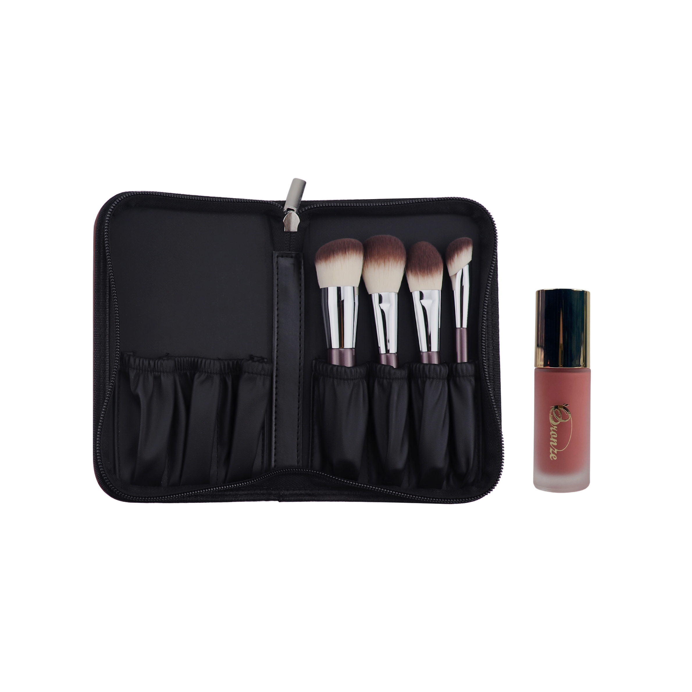 Bronze Soft Glow Blush & Travel Essentials Brush Set