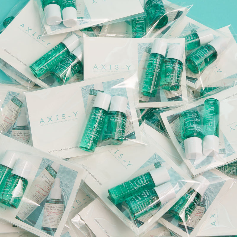 AXIS-Y Mini Daily Purifying Treatment Toner (5ML) + Mini Artichoke Ampoule (5ml) @ تونر معالج للبشرة + امبولات حماية