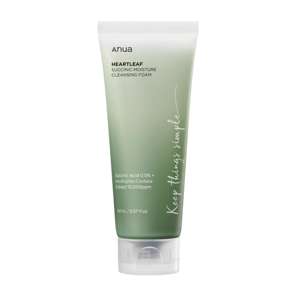 ANUA- Heartleaf Succinic Moisture Cleansing Foam غسول الجسم الرغوي