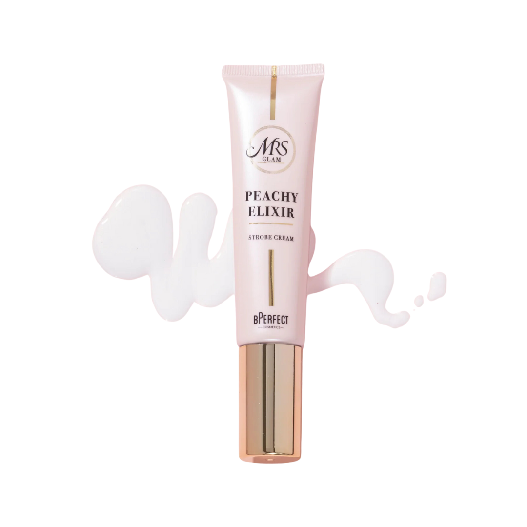 BPerfect Mrs Glam - Peachy Elixir Strobe Cream@ برايمر مرطب