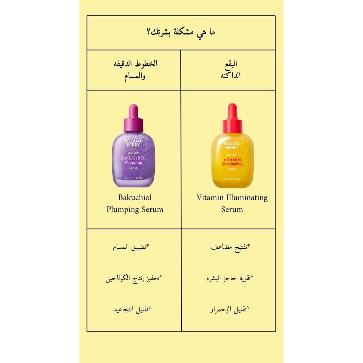 EQQUALBERRY - Vitamin Illuminating Serum @ سيروم فيتامين سي لتفتيح البشره