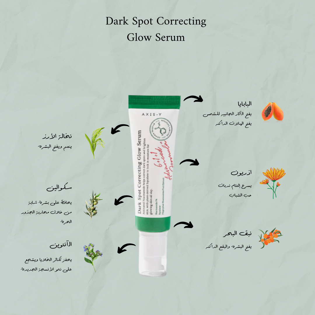 AXIS-Y -  Dark Spot Correcting Glow Serum@ سيروم النضارة و تصحيح البقع الداكنة