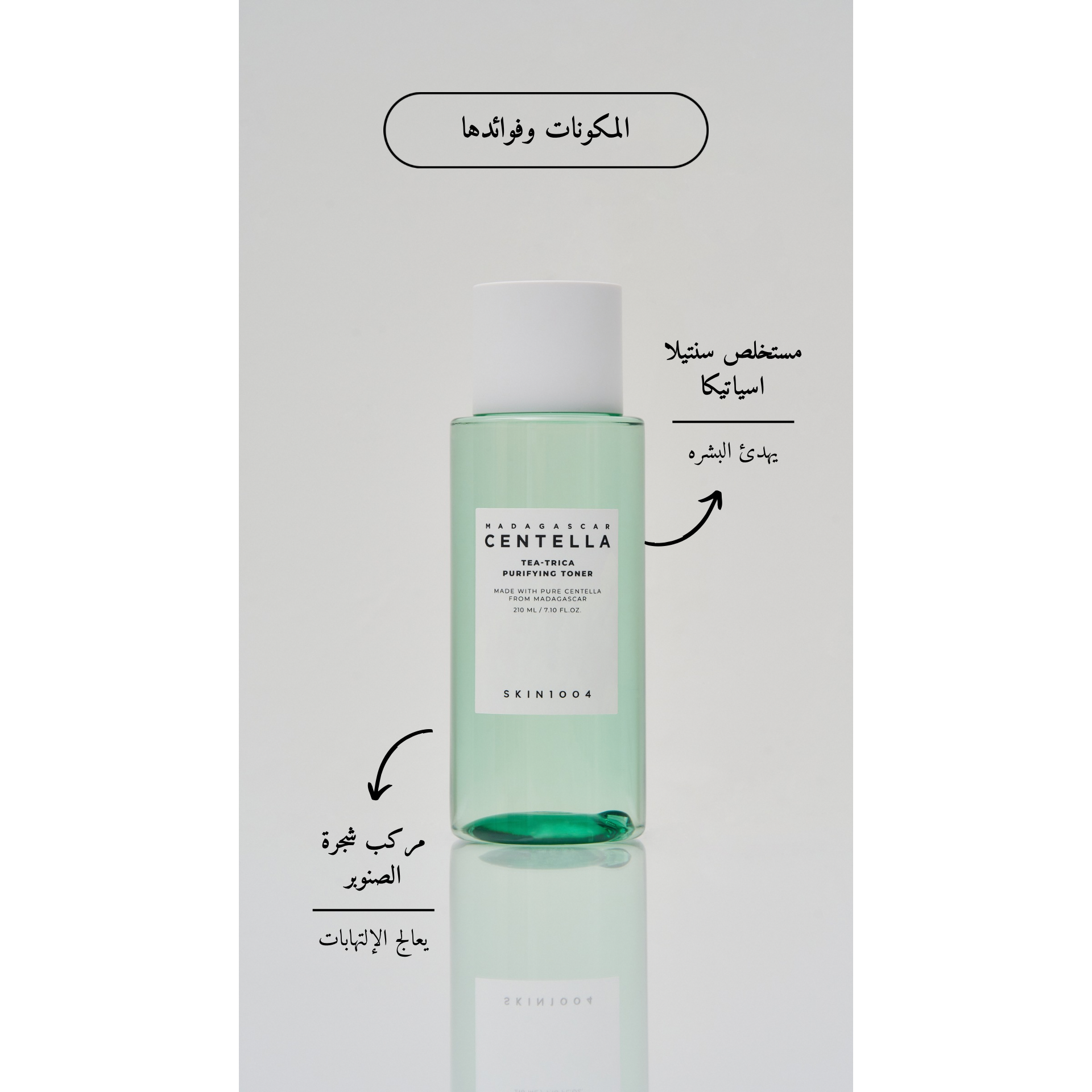 SKIN1004 Madagascar Centella - Tea-Trica Purifying Toner @ تونر الوجه