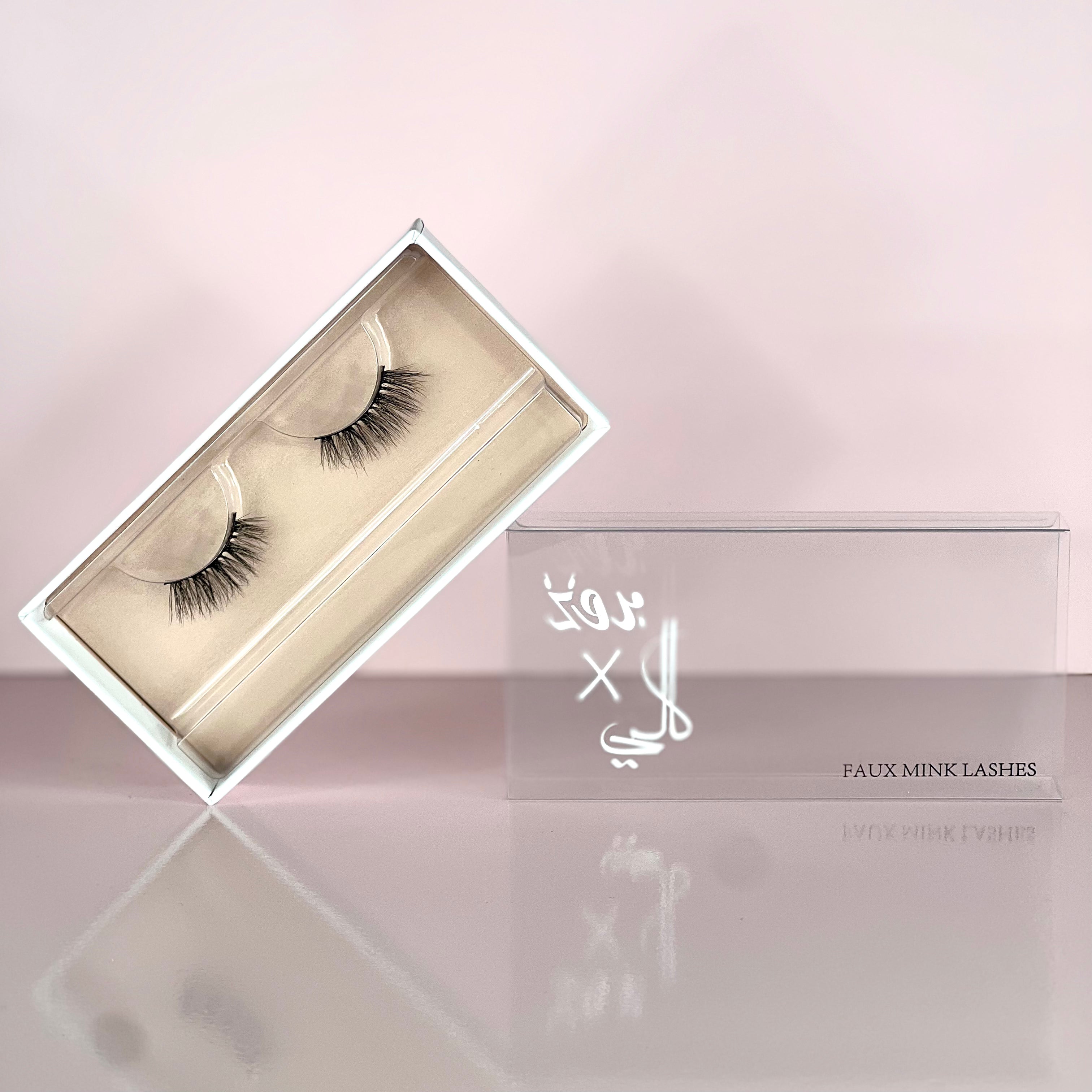 Bronze X Cali Faux Mink Lashes - Minimalist @ رموش طرفية