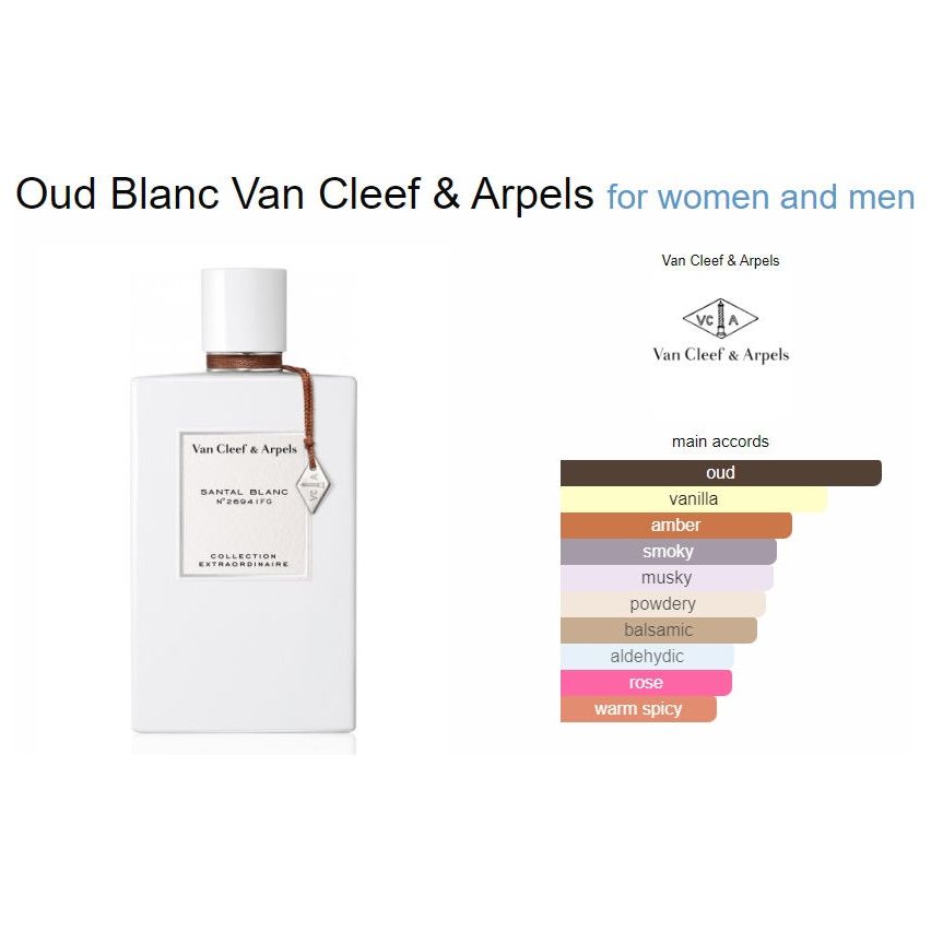 VAN CLEEF & ARPELS Oud Blanc Eau De Parfume 75ml @ عطر