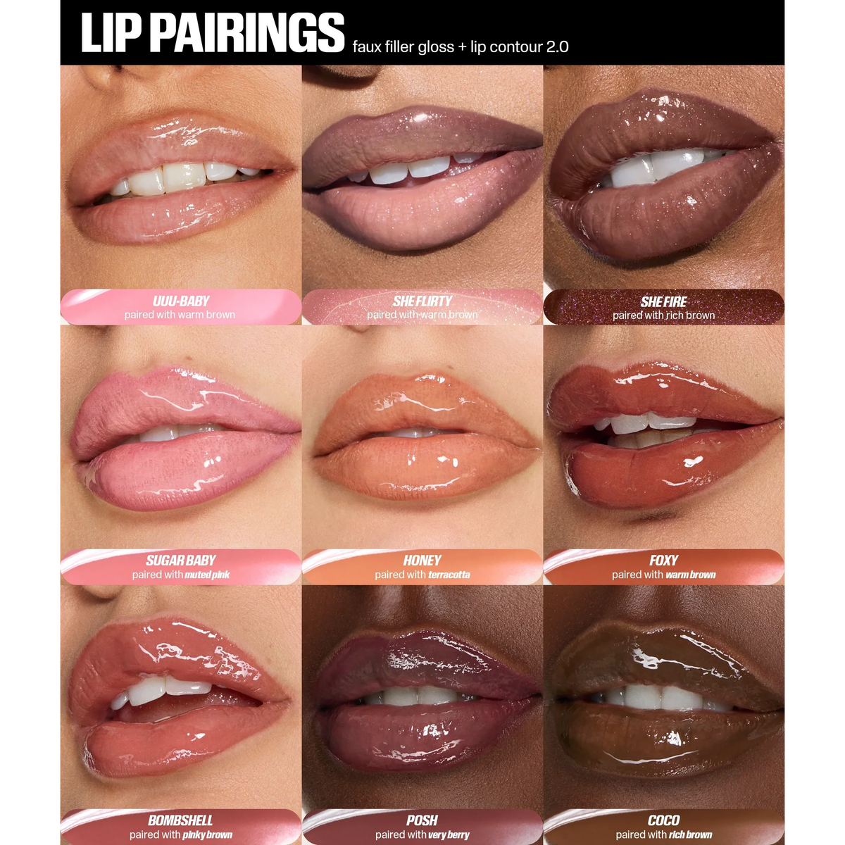 Huda Beauty - Faux Filler Extra Shine Lip Gloss @ ملمع ومعبئ الشفاة