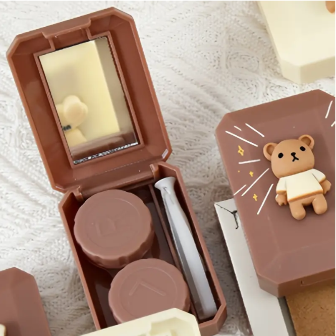 Bronze Contact Lens Kit Case