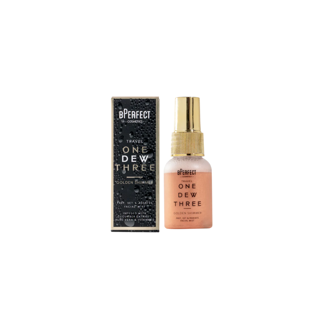 🎁 FOC BPERFECT - One Dew Three - Shimmer Setting Spray - Travel Mini (100% off)
