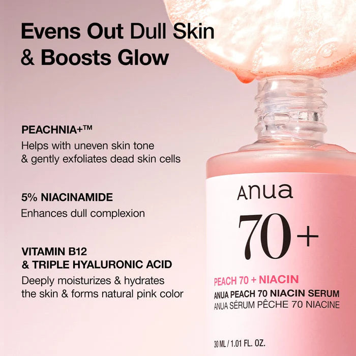 ANUA - Peach 70% Niacinamide Serum
