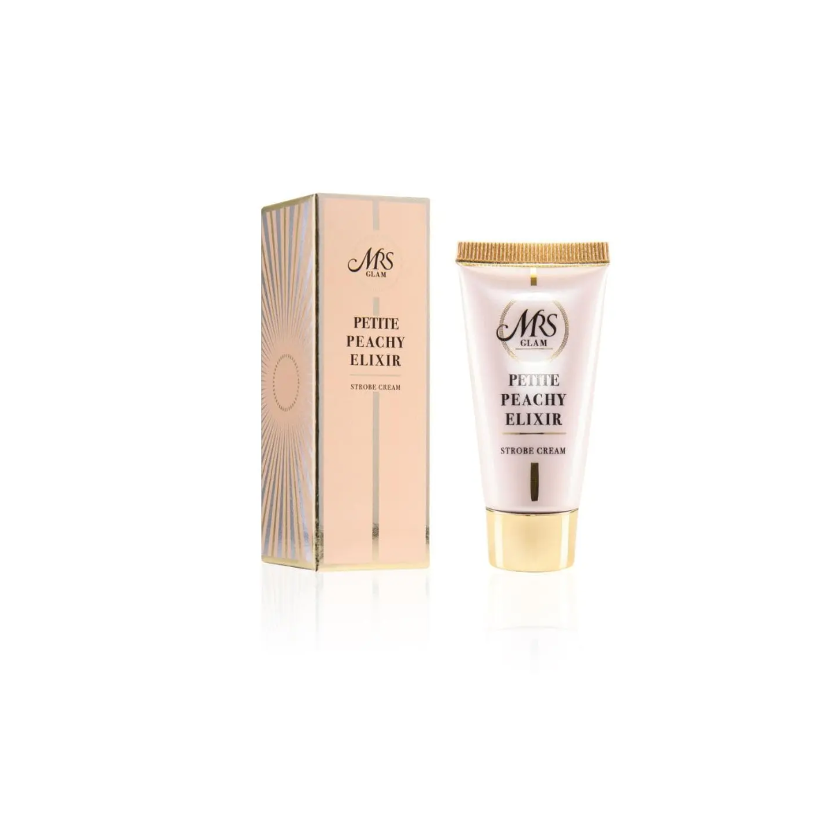 🎁 FOC BPerfect Mrs Glam - Petite Peachy Elixir Strobe Cream 20ml (100% off)