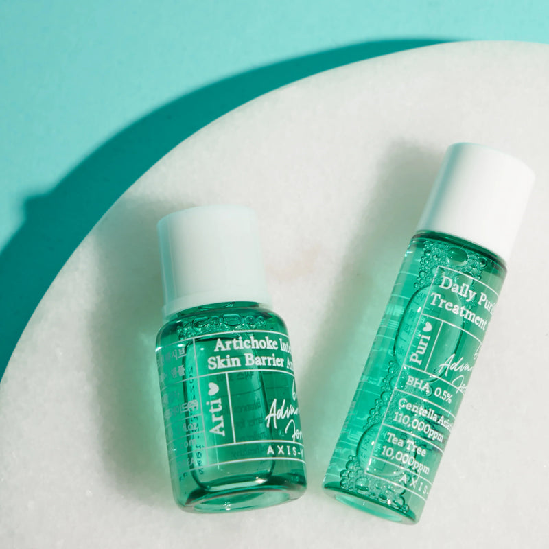 AXIS-Y Mini Daily Purifying Treatment Toner (5ML) + Mini Artichoke Ampoule (5ml) @ تونر معالج للبشرة + امبولات حماية