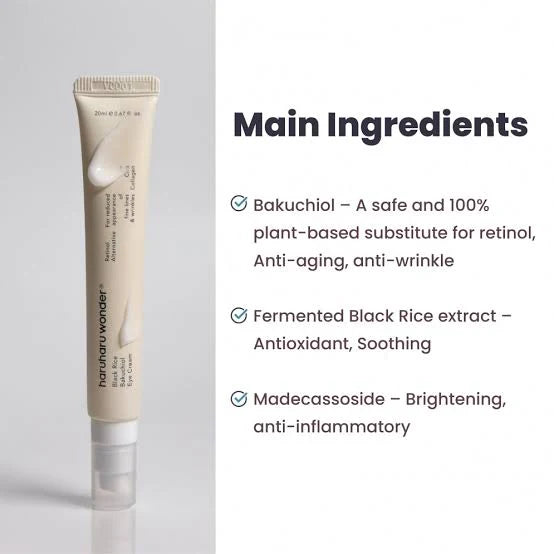 HARUHARU WONDER - Black Rice Bakuchiol Eye Cream