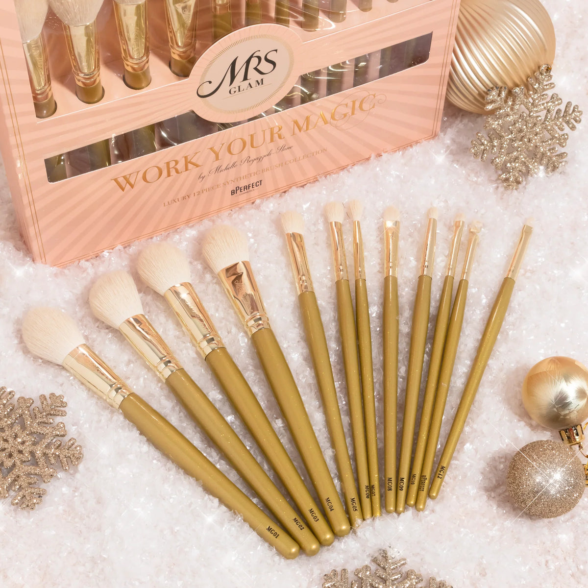 BPerfect Mrs Glam - Work Your Magic Brush Set @ فرشة الوجه والعين