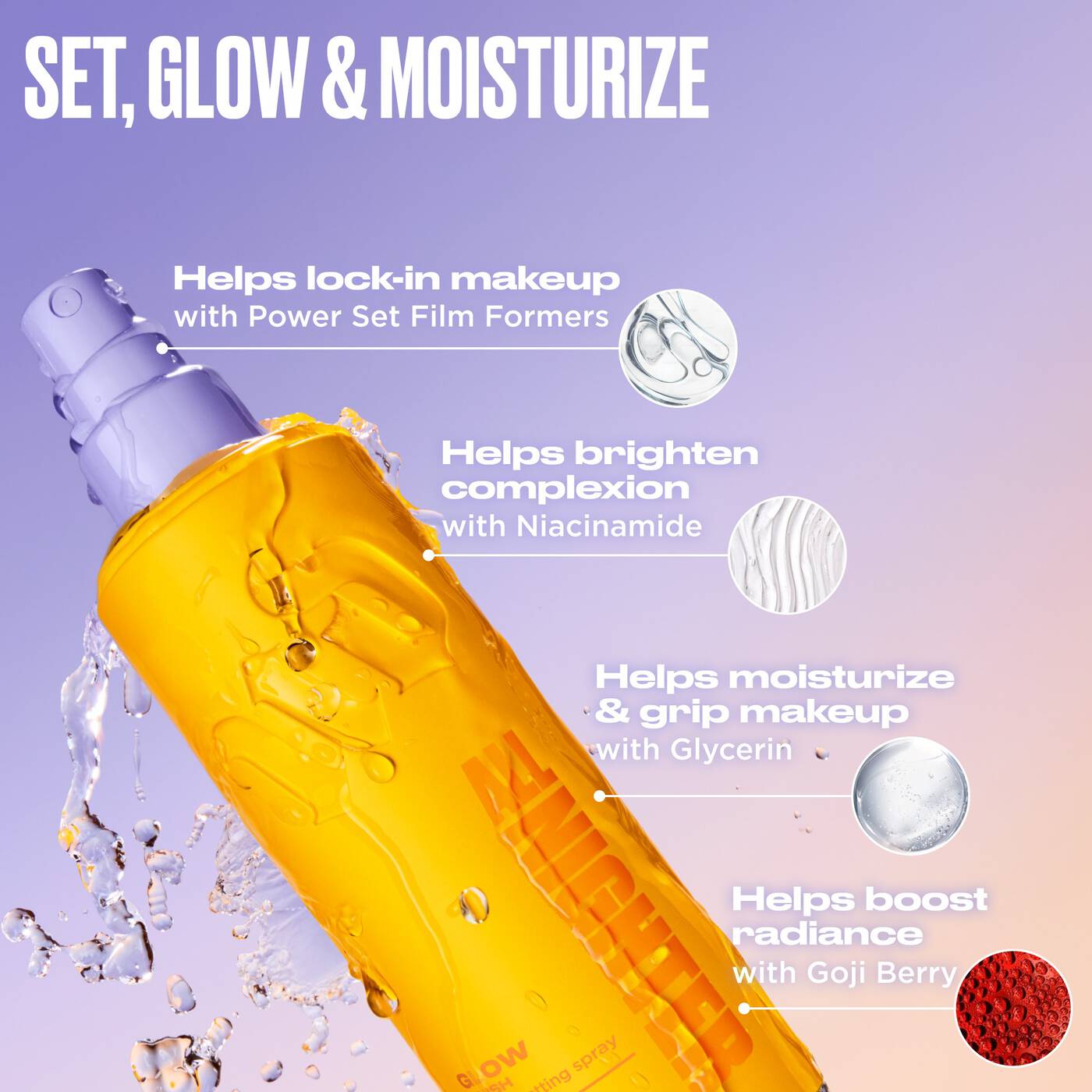 Urban Decay All Nighter Waterproof Hydrating and Glowy Setting Spray with 24HR Wear