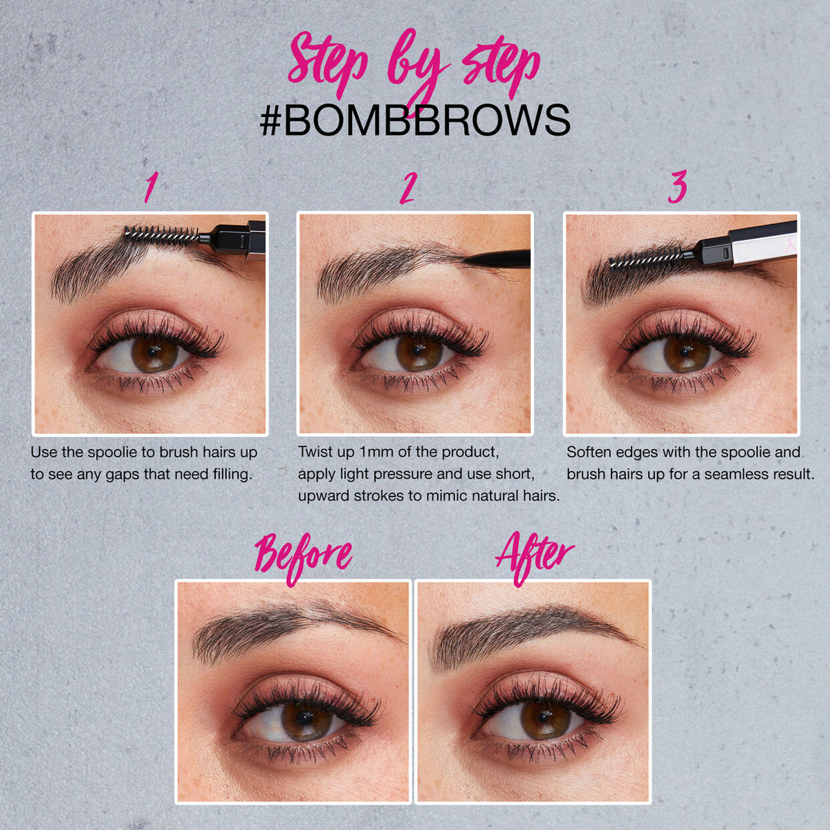 HUDA BEAUTY BombBrows Microshade Brow Pencil@قلم الحاجب