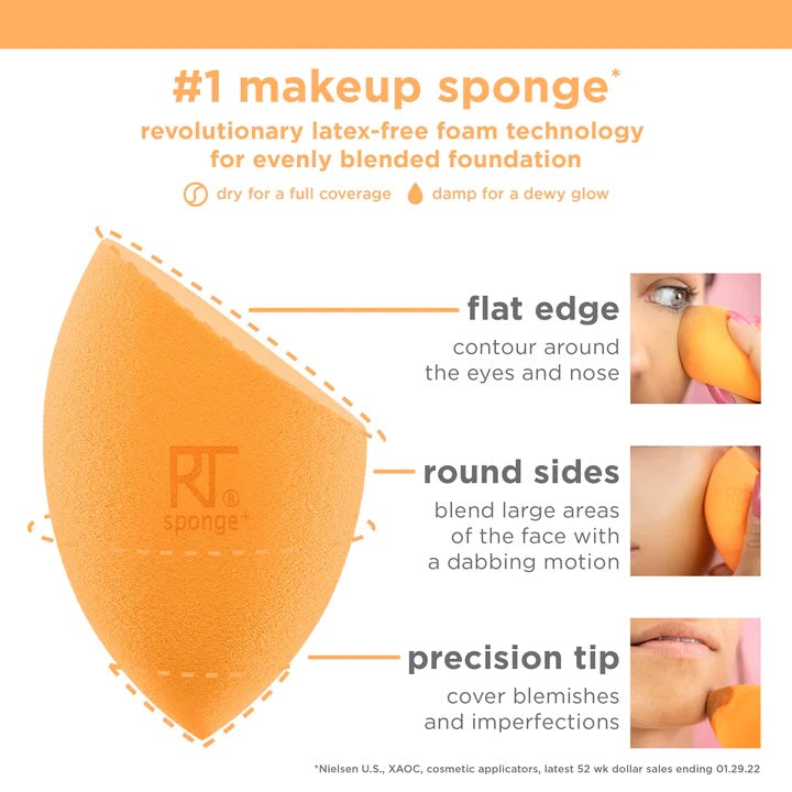 Real Techniques - Miracle Complexion Sponge 2 Count@بيوتي بلندر
