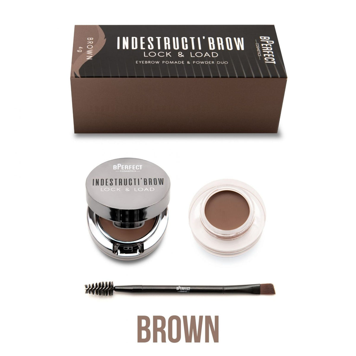 Bperfect Indestructi'Brow Lock and Load Eye Brow Set@مجموعه جل وبودره الحاجب