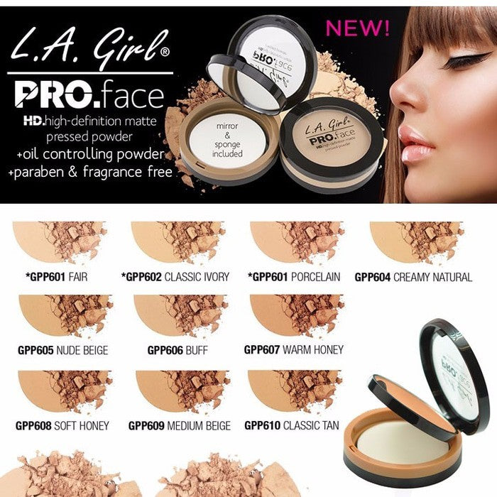 L.A Girl PRO-Face HD Matte Pressed Powder@بودره مضغوطه