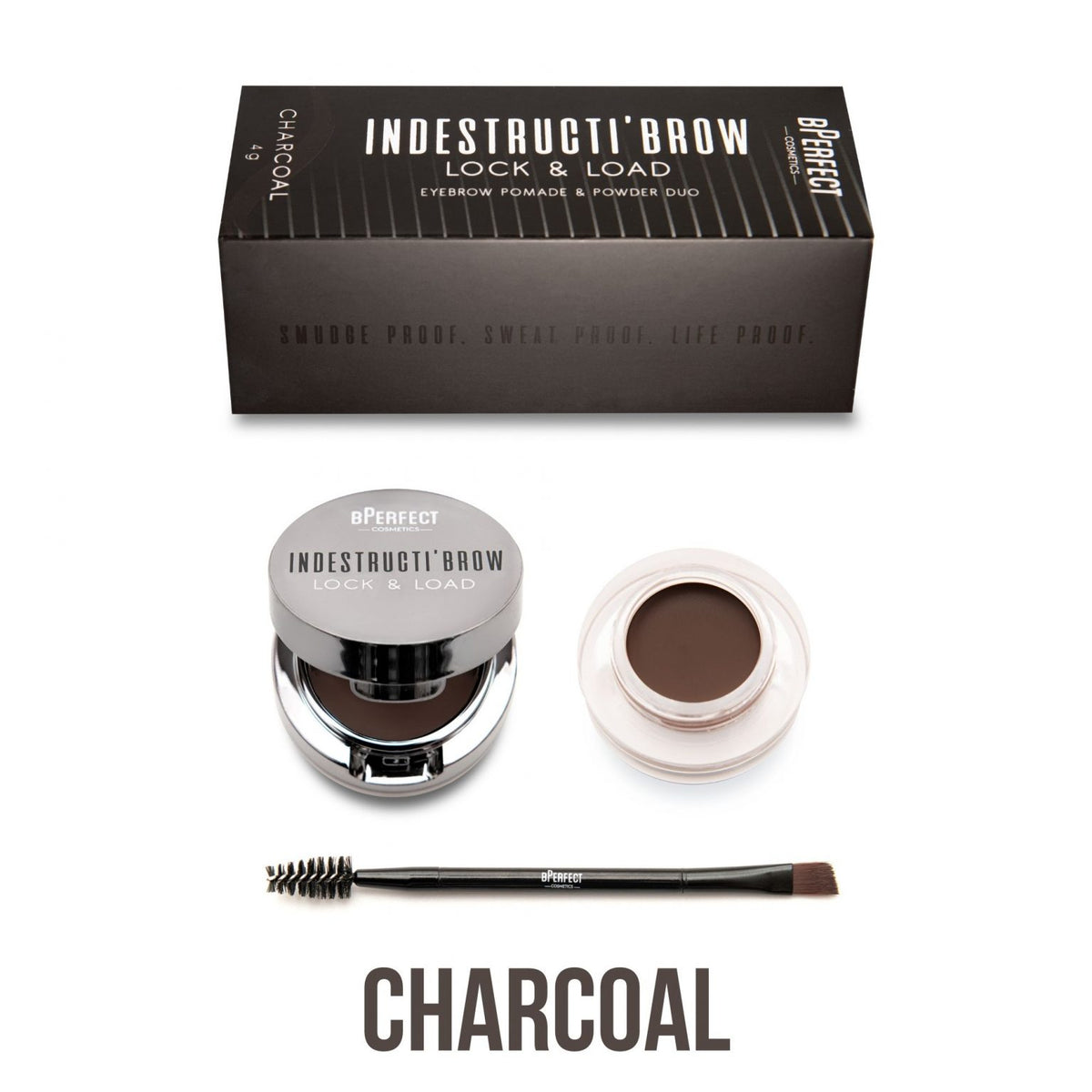 Bperfect Indestructi'Brow Lock and Load Eye Brow Set@مجموعه جل وبودره الحاجب