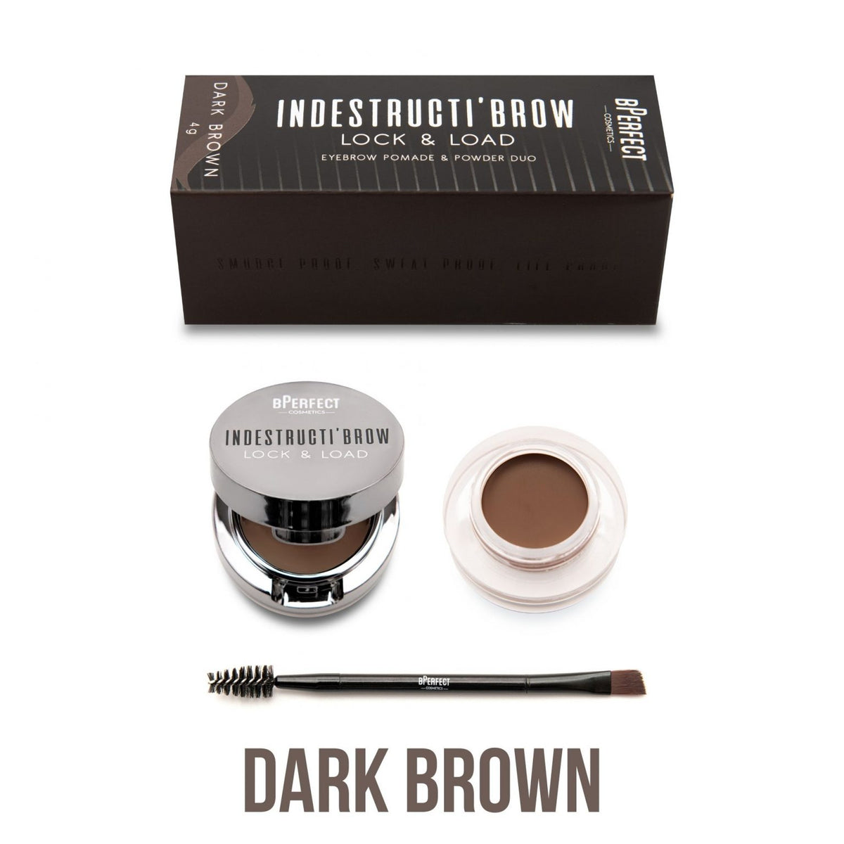 Bperfect Indestructi'Brow Lock and Load Eye Brow Set@مجموعه جل وبودره الحاجب