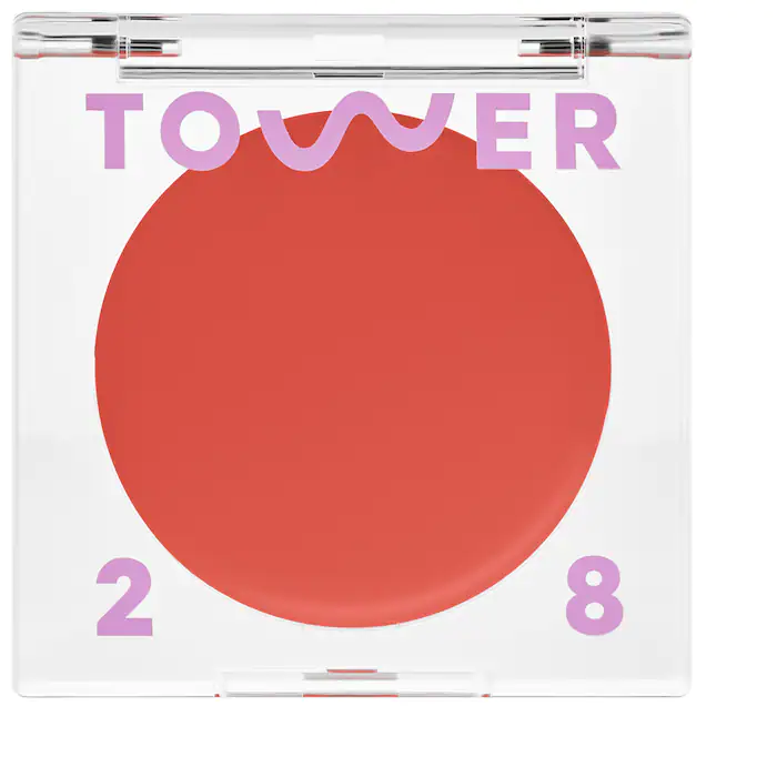 Tower 28 Beauty Beach Please Lip + Cheek Cream Blush@احمر الخدود والشفاه كريمي