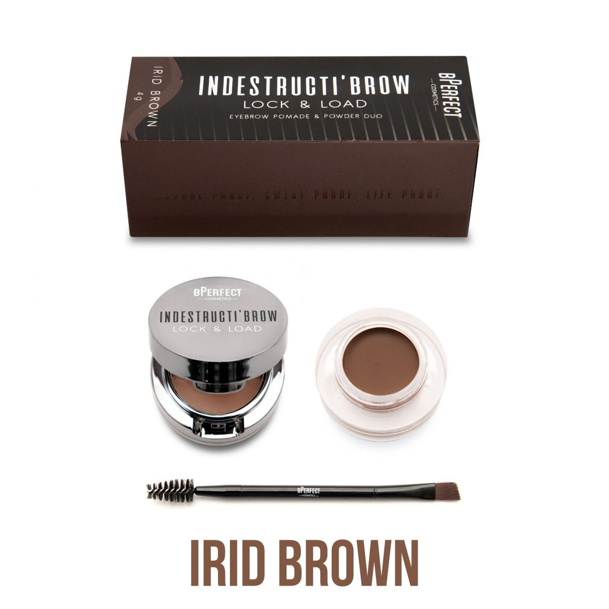 Bperfect Indestructi'Brow Lock and Load Eye Brow Set@مجموعه جل وبودره الحاجب